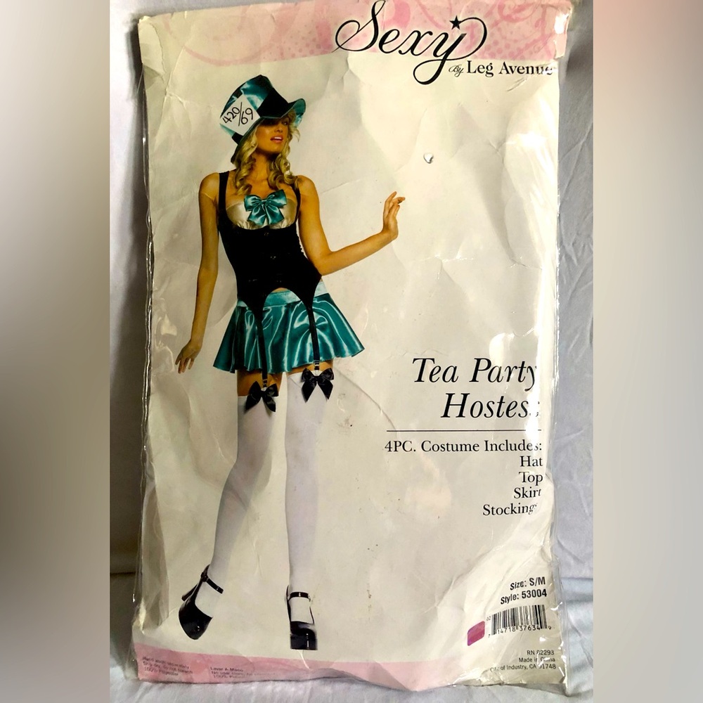 Leg Avenue S/M Tea Part Hostess Costume. Open, never used. No stockings came w/